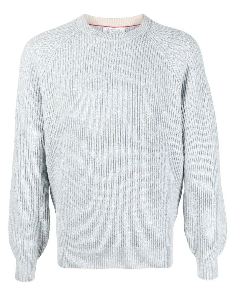 Brunello Cucinelli Pullover mit rundem Ausschnitt - Blau Blau