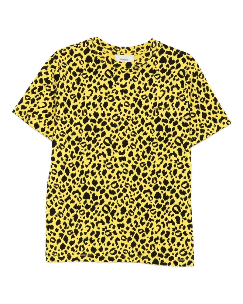 COPERNI leopard-print boxy T-shirt - Gelb Gelb