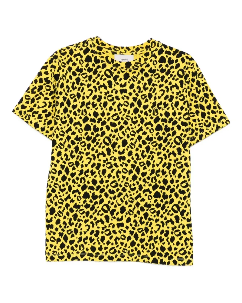COPERNI leopard-print boxy T-shirt - Gelb Gelb