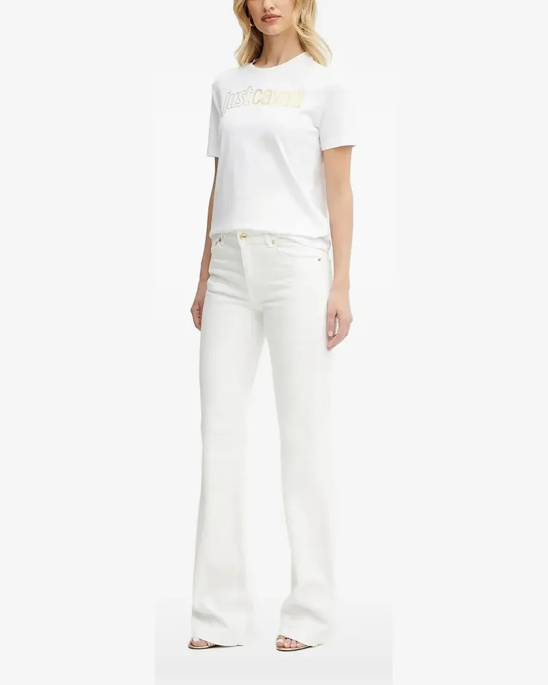 Just Cavalli T-Shirt mit Logo - Weiß Weiß