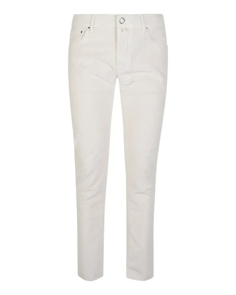 Jacob Cohën Hose mit Gürtelschlaufen - Weiß Weiß