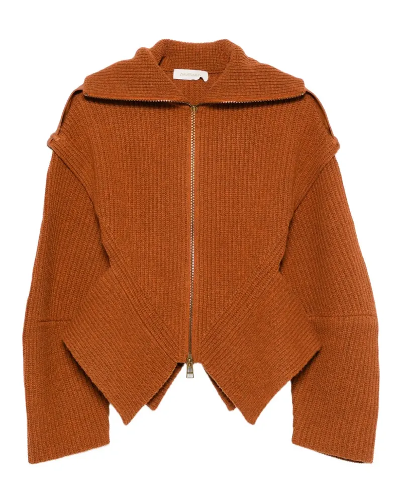 Zimmermann Valiant Utility Cardigan - Orange Orange