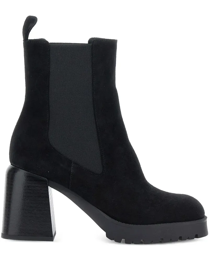 Pollini Stiefel mit elastischem Einsatz - Schwarz Schwarz