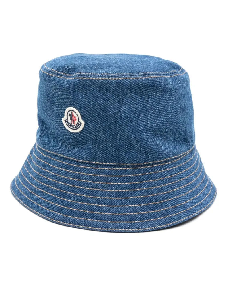 Moncler Fischerhut im Jeans-Look - Blau Blau