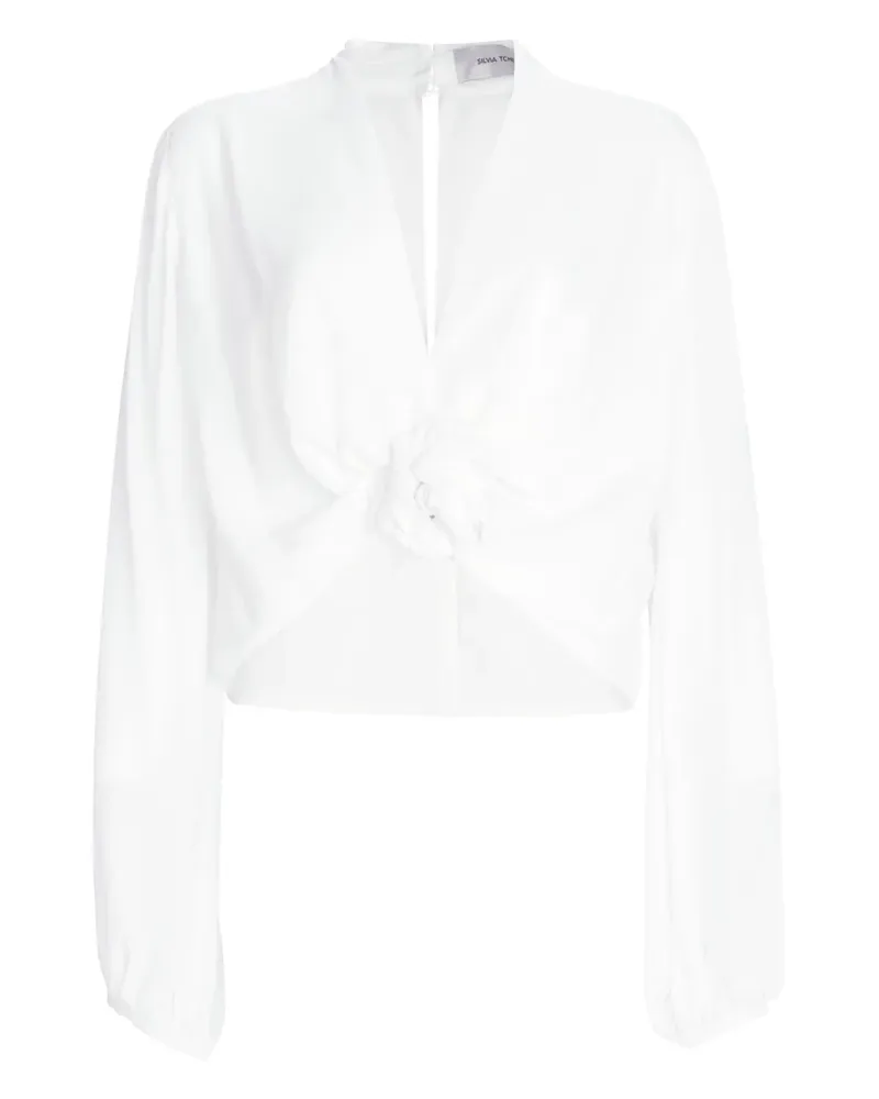Silvia Tcherassi Rocio Bluse - Weiß Weiß