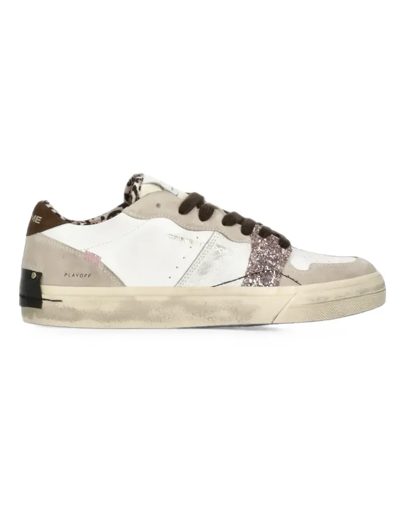 Crime Playoff Sneakers mit Glitzer - Weiß Weiß