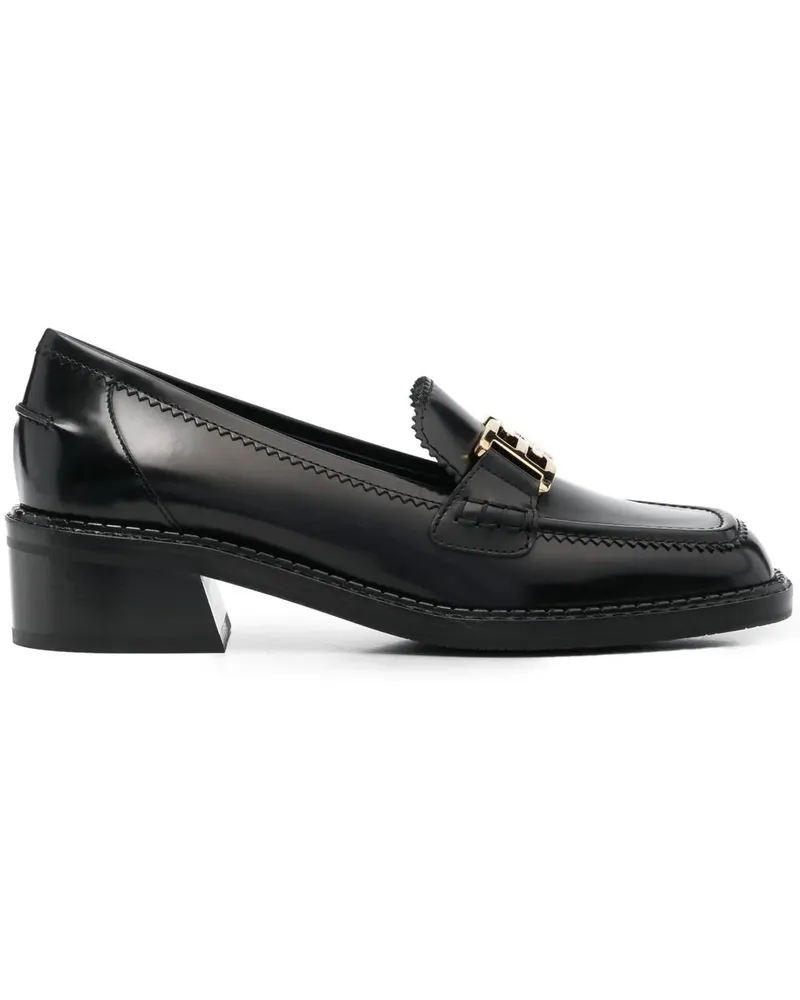 Bally Loafer mit Horsebit-Schild - Schwarz Schwarz