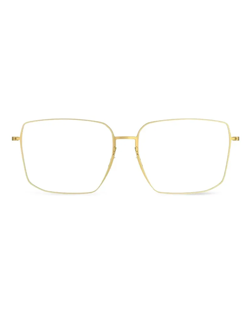 Lindberg Thintanium 5511 square-frame glasses - Gold Gold