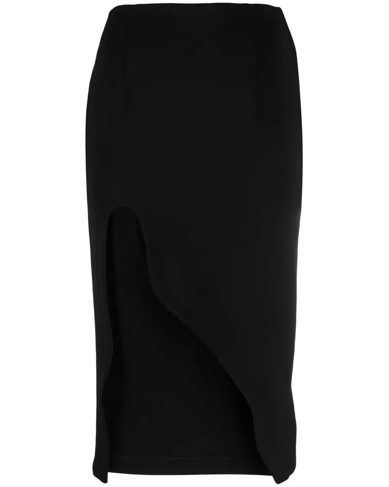OFF-WHITE Asymmetrischer Midirock - Schwarz Schwarz