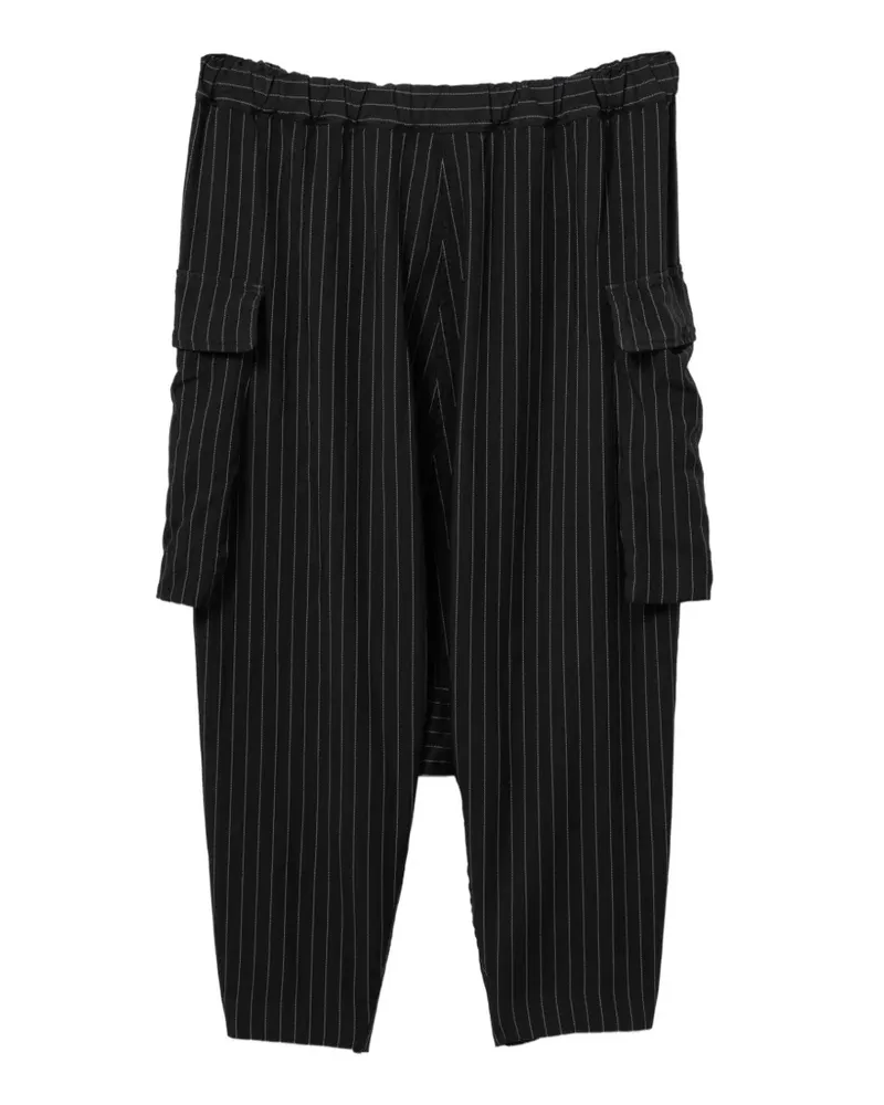 Comme des Garçons pinstripe pocket trousers - Schwarz Schwarz