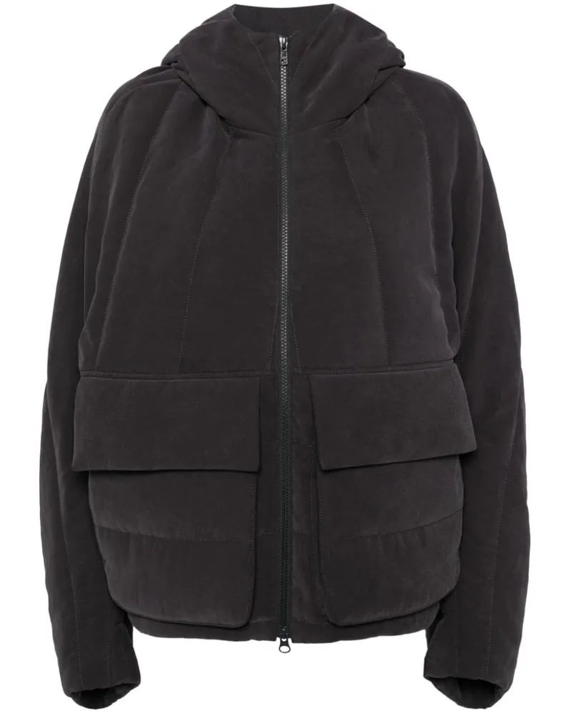 GOEN.J Gesteppte Kapuzenjacke - Grau Grau