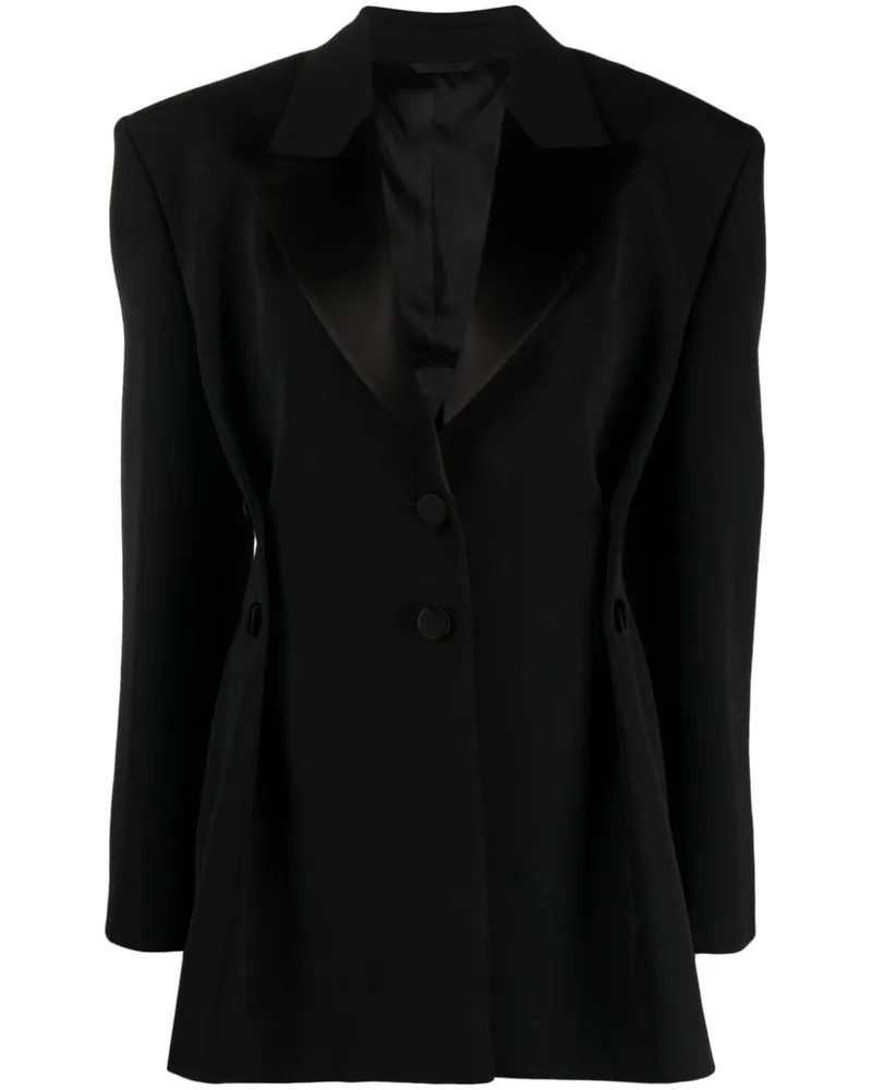 Givenchy Blazer mit Falten - Schwarz Schwarz