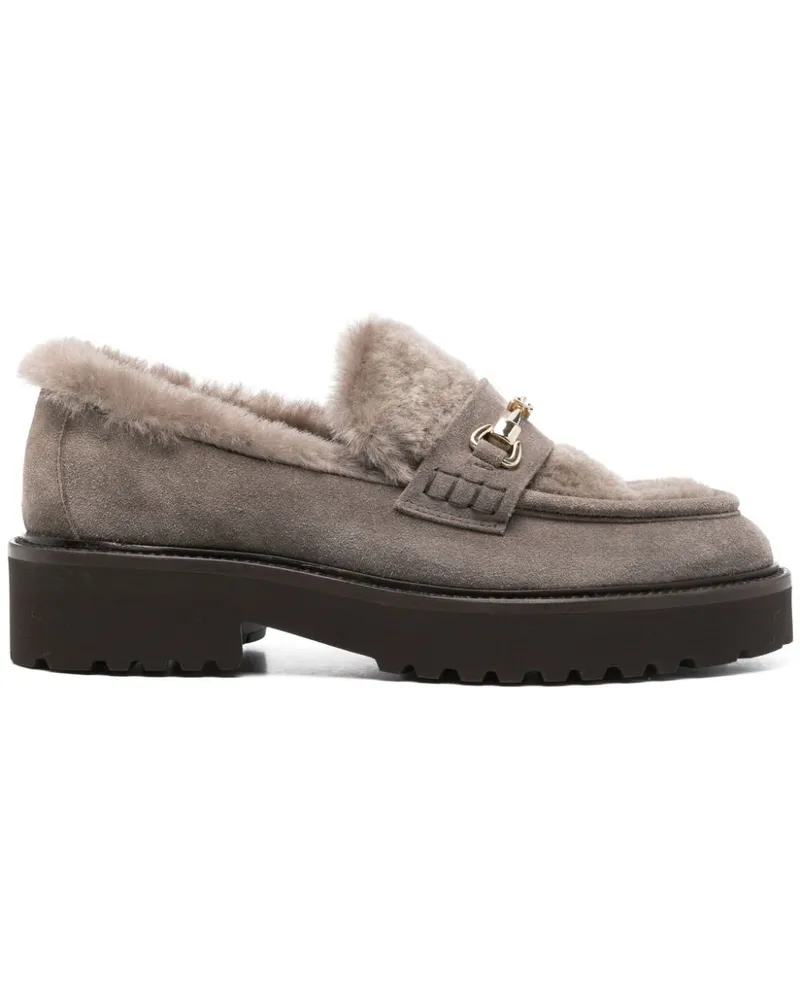 Doucal´s Loafer mit Stegverzierung - Grau Grau