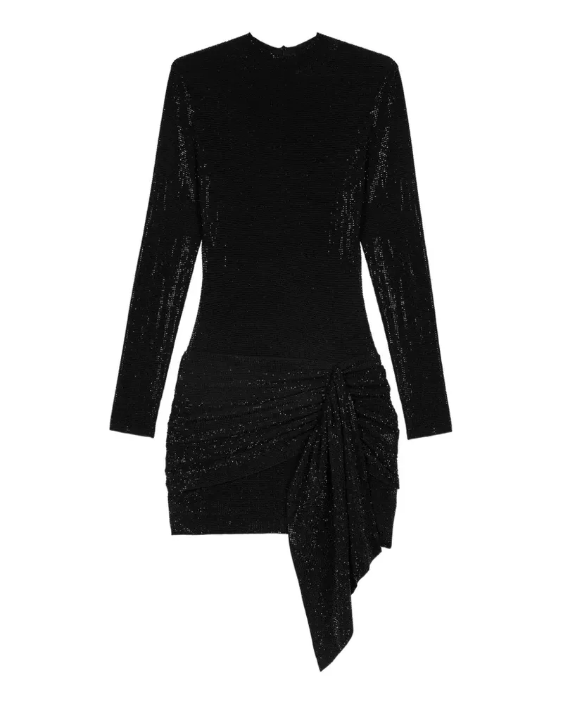 Maje Kleid mit drapierten Akzenten - Schwarz Schwarz