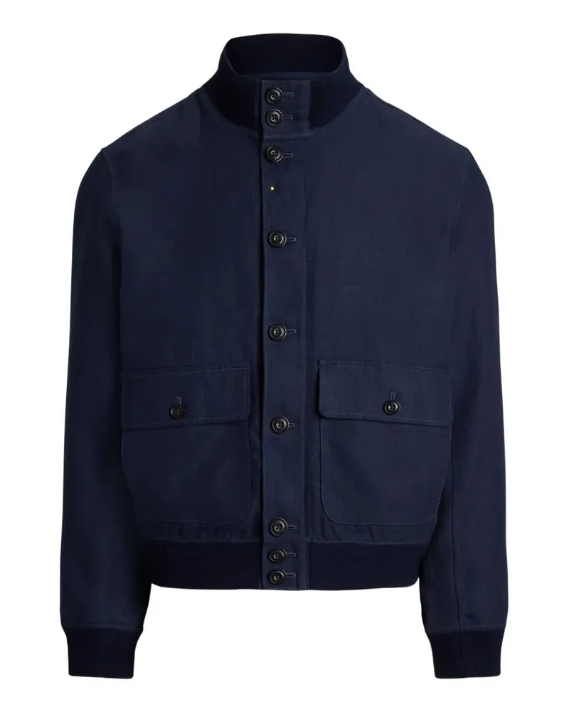 Ralph Lauren button-up bomber jacket - Blau Blau