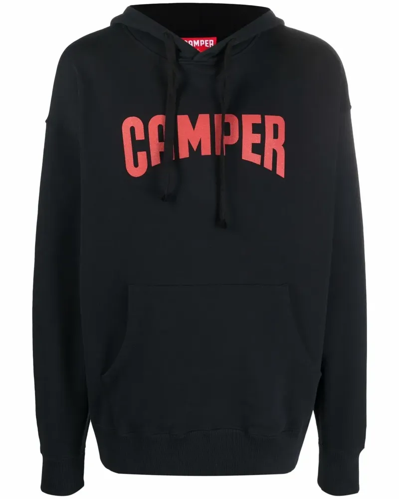 Camper Hoodie mit Logo-Print - Schwarz Schwarz