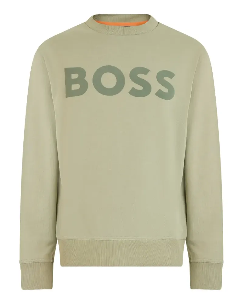 HUGO BOSS logo-print sweater - Grün Grün