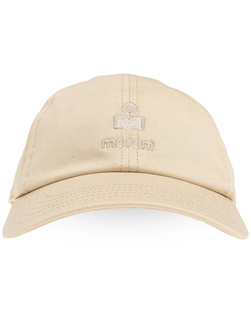 Isabel Marant Tomas Baseballkappe mit Logo-Stickerei - Nude Nude