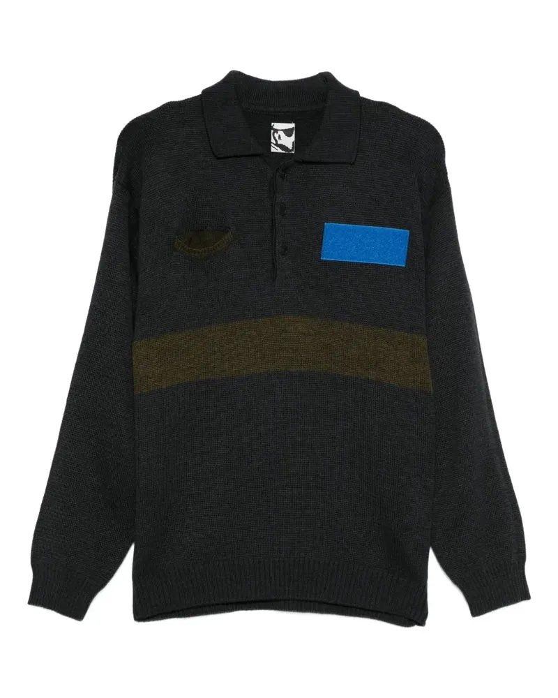 GR10K Poloshirt mit Brusttasche - Grau Grau