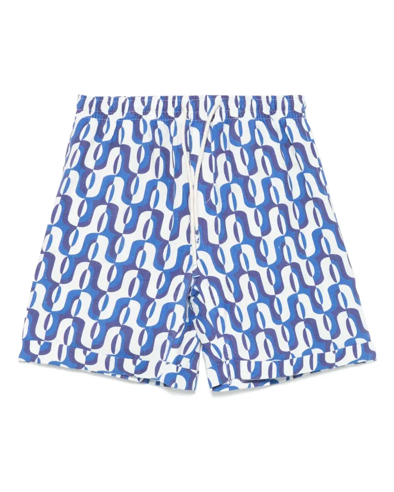 PENINSULA Gemusterte Badeshorts - Weiß Weiß