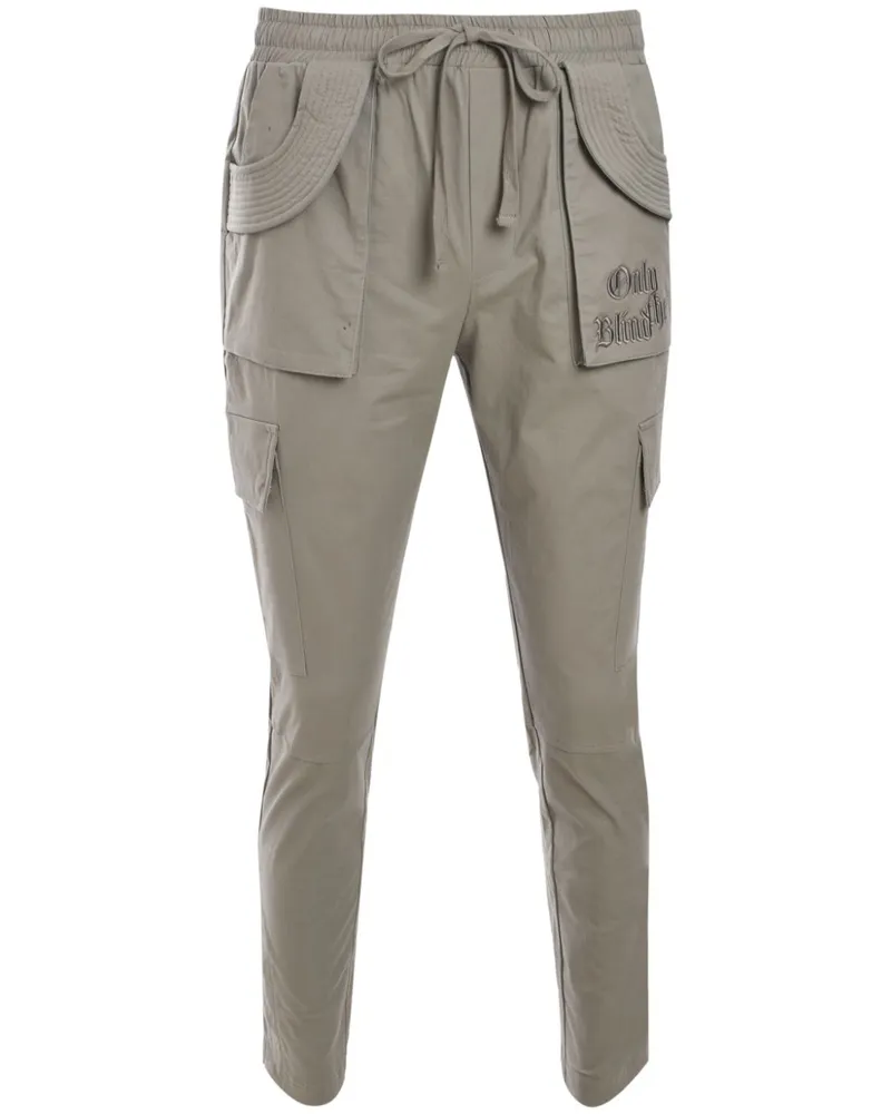 ONLY THE BLIND Cargohose aus Twill - Braun Braun