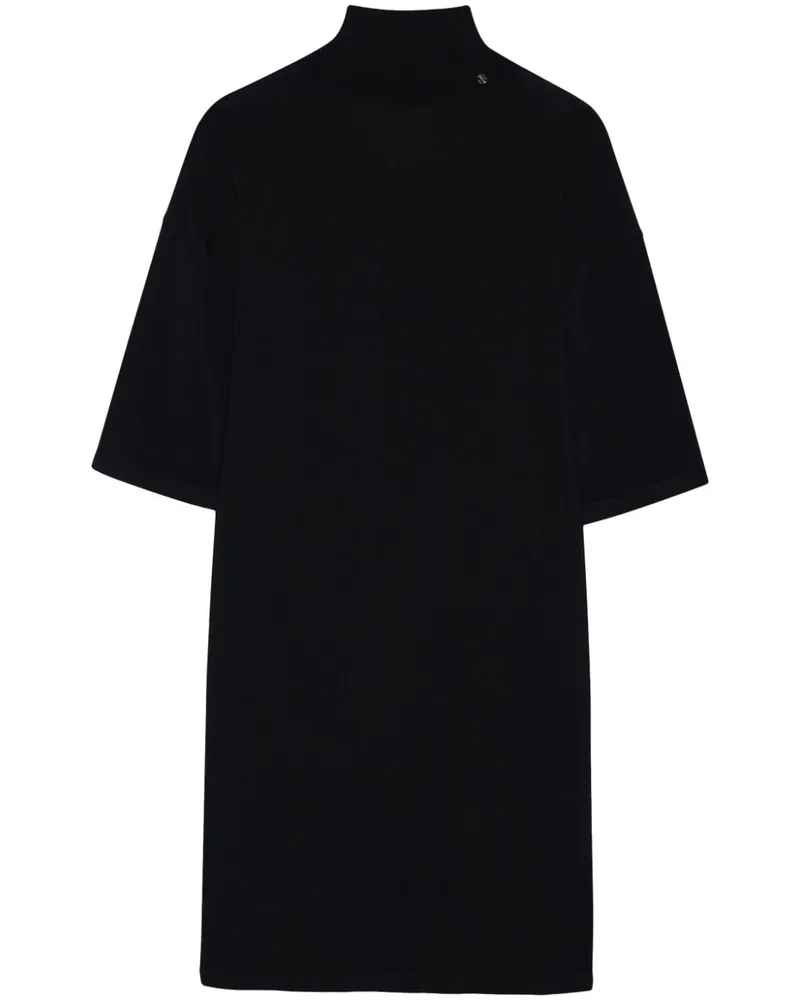 Anine Bing Claudia Minikleid mit Stehkragen - Schwarz Schwarz