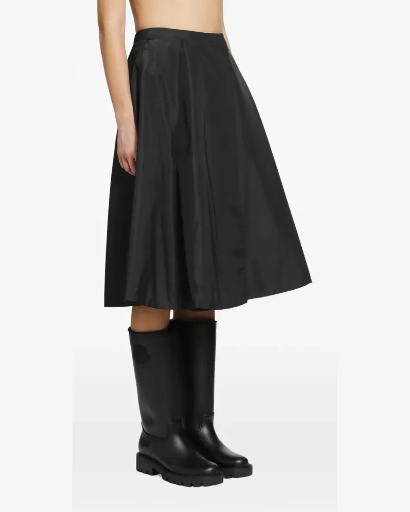 Moncler pleated A-line midi skirt - Schwarz Schwarz