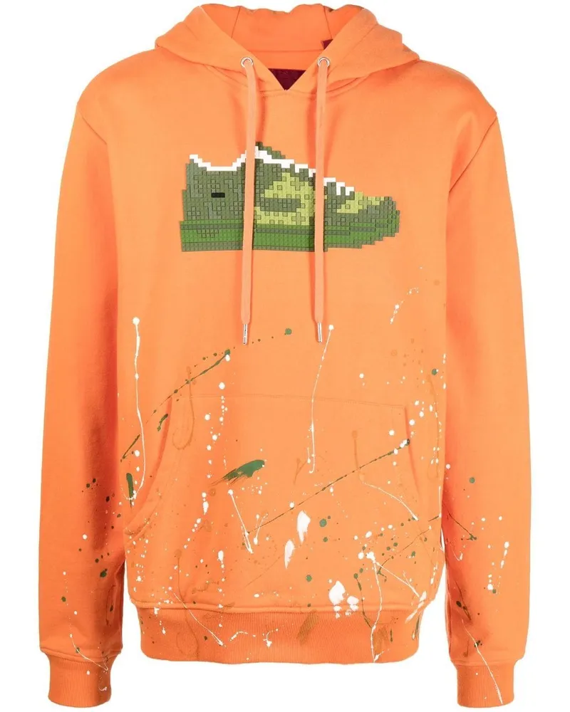 Mostly Heard Rarely Seen Green Louis Hoodie Orange