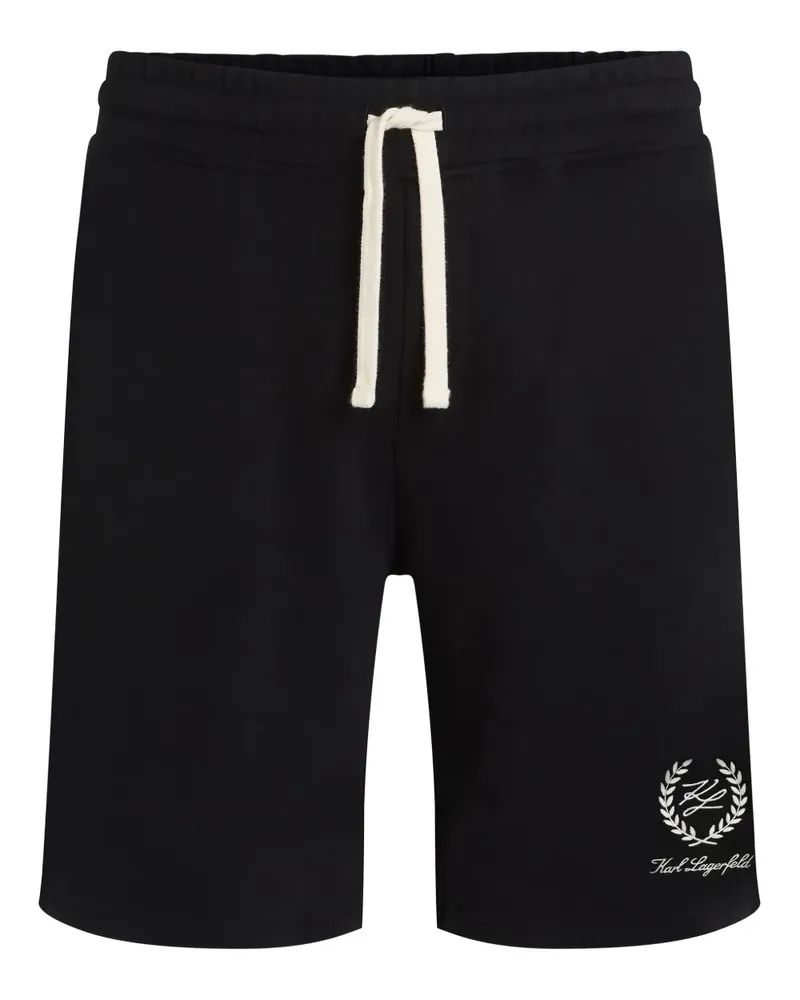 Karl Lagerfeld Shorts mit Logo-Stickerei - Schwarz Schwarz