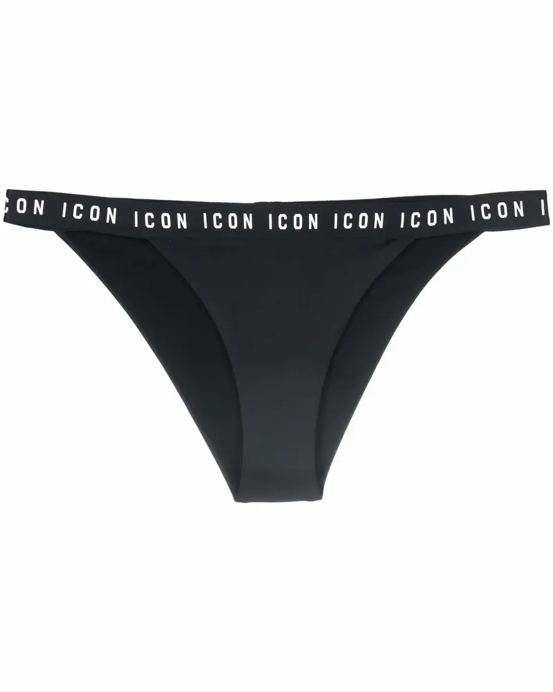 Dsquared2 Klassisches Bikinihöschen - Schwarz Schwarz
