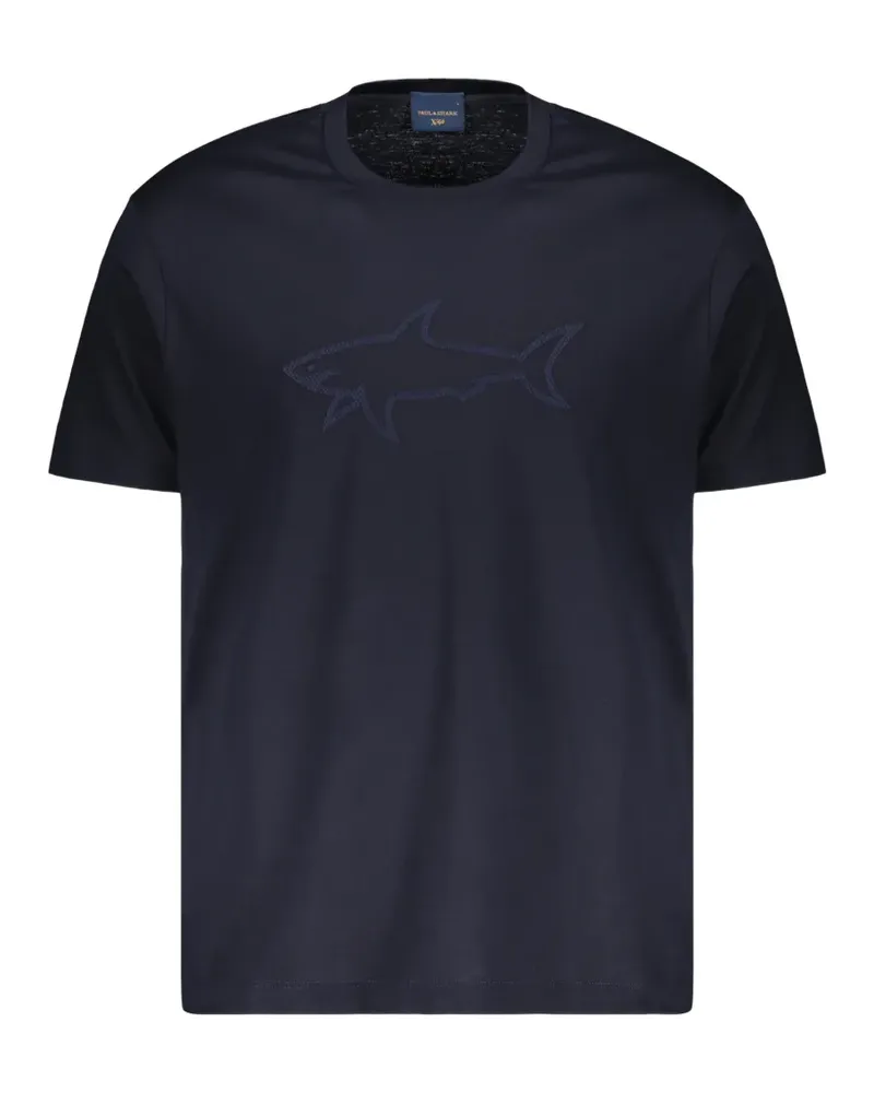 Paul & Shark T-Shirt mit Logo-Stickerei - Blau Blau