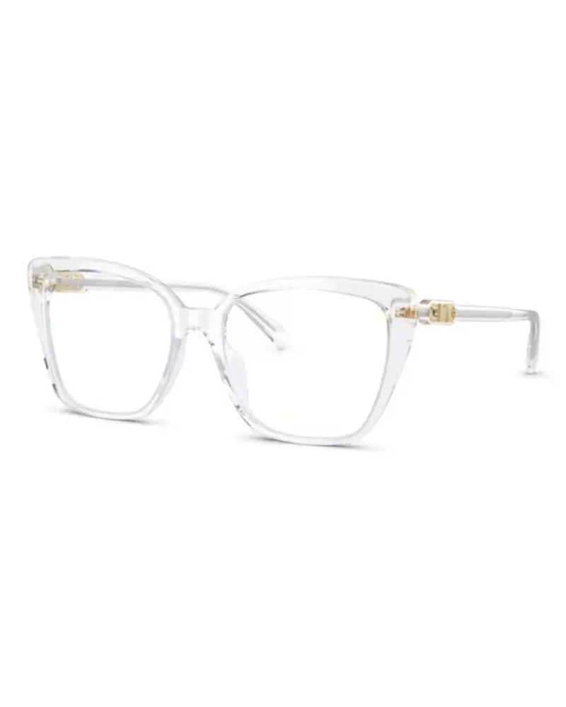 Michael Kors Brille mit geometrischem Gestell - Weiß Weiß