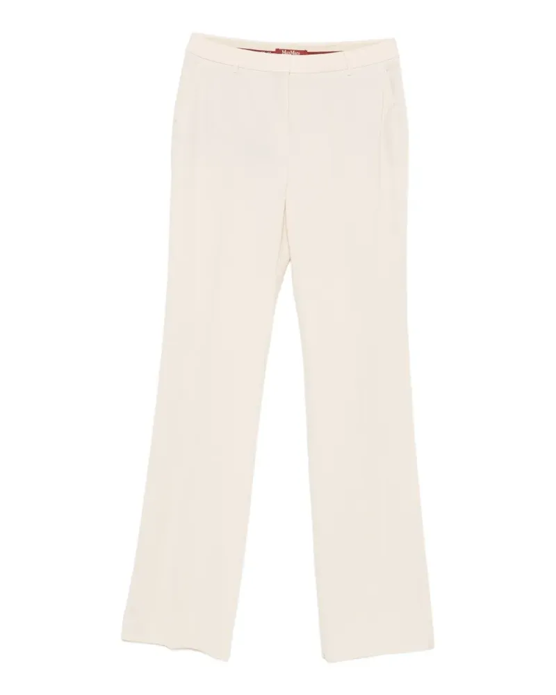Max Mara Nager pressed-crease straight-leg trousers - Nude Nude
