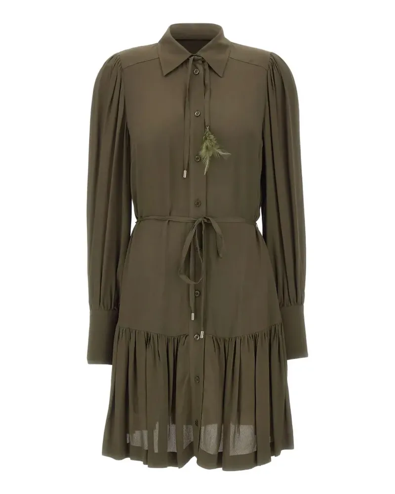 Liu Jo feather pleated dress - Grün Grün