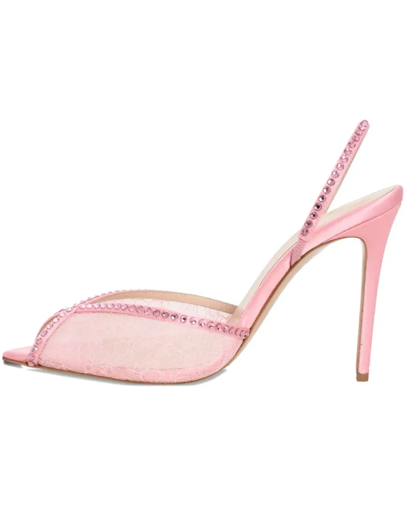 Andrea Wazen Slingback-Pumps mit Spitze 105mm - Rosa Rosa