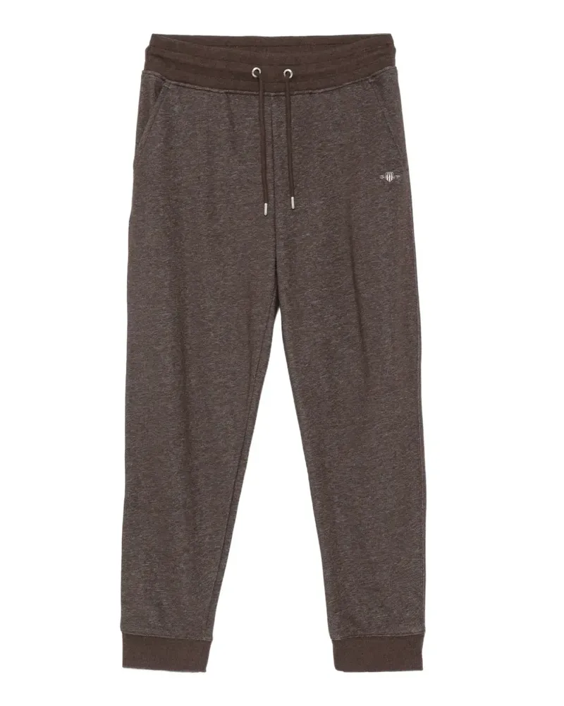 Gant Shield Jogginghose mit Logo-Stickerei - Braun Braun