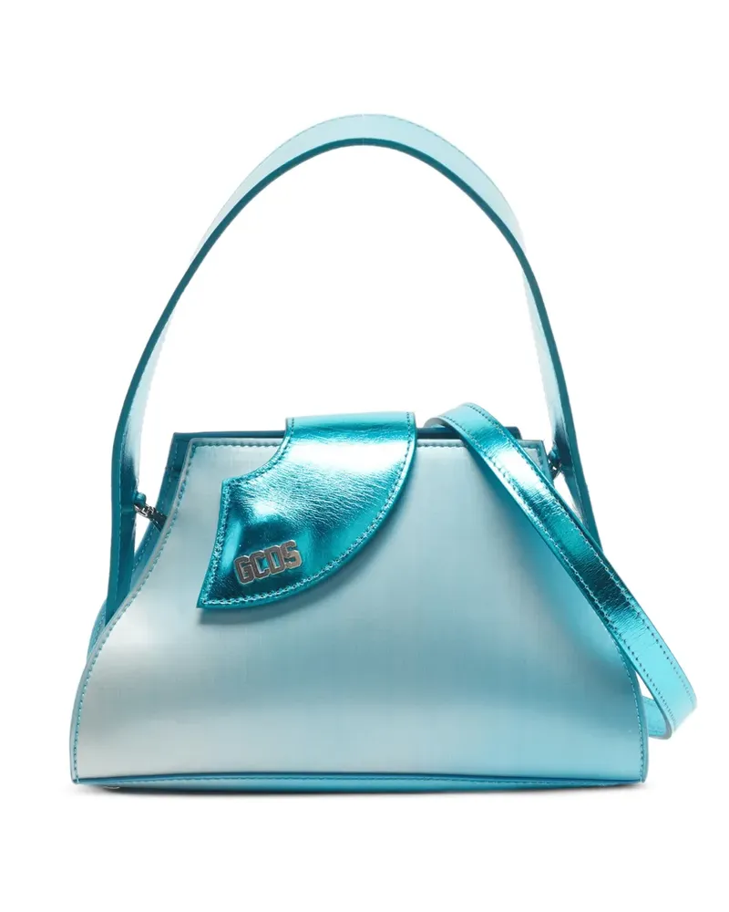 GCDS Comma Schultertasche - Blau Blau