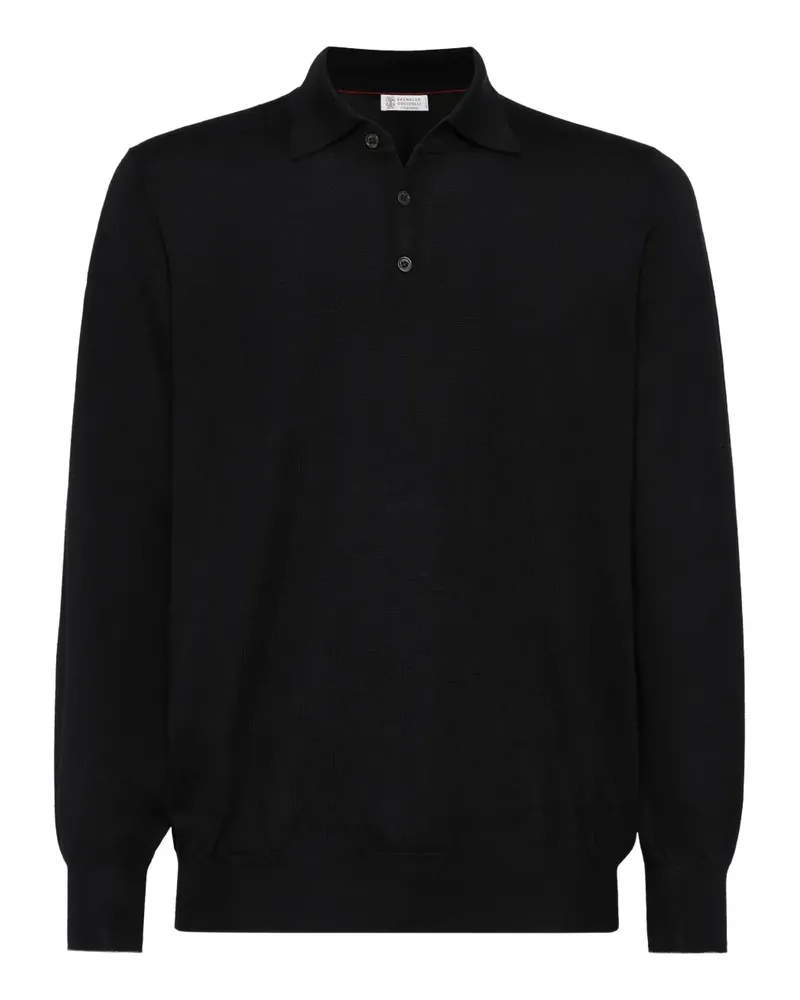 Brunello Cucinelli Langärmeliger Pullover - Schwarz Schwarz