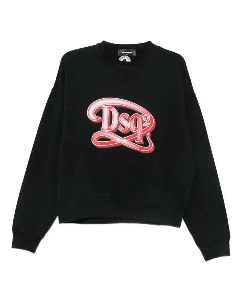 Dsquared2 Sweatshirt mit Logo-Print - Schwarz Schwarz