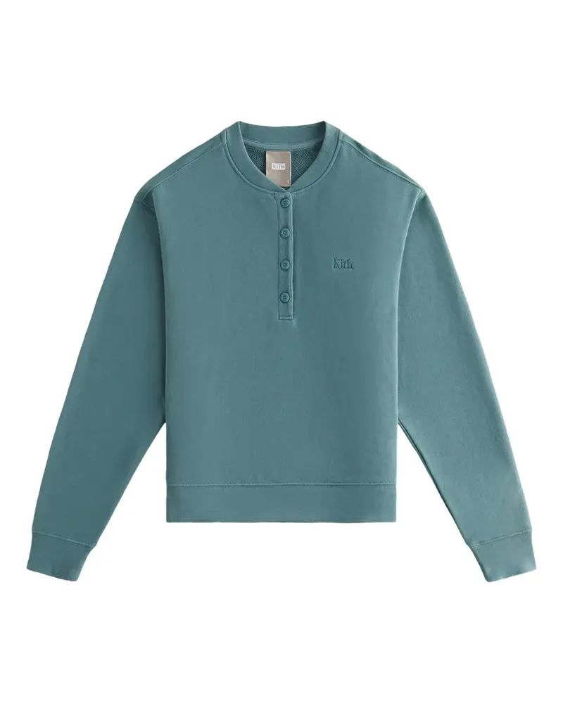 KITH Asher Henley Sweatshirt - Blau Blau