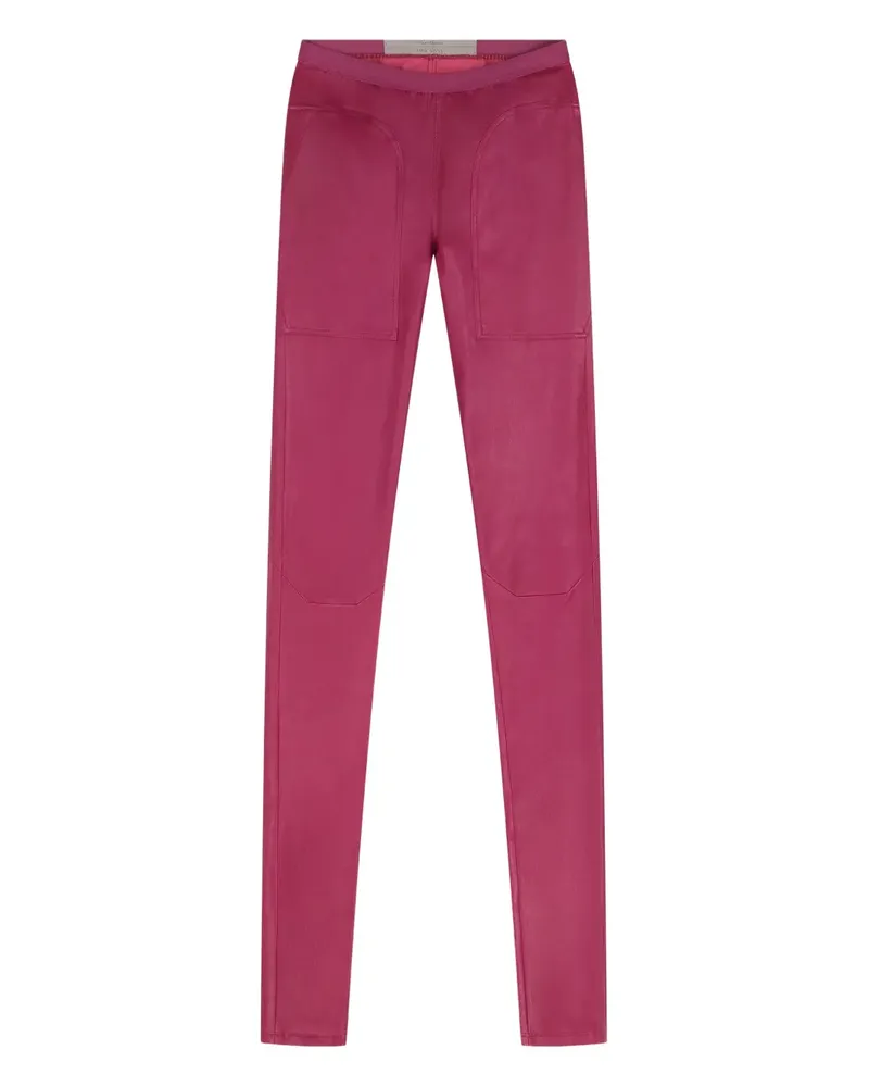 Rick Owens Leggings aus Leder - Rosa Rosa