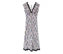 Luna Midikleid mit Blumen-Print - Rosa