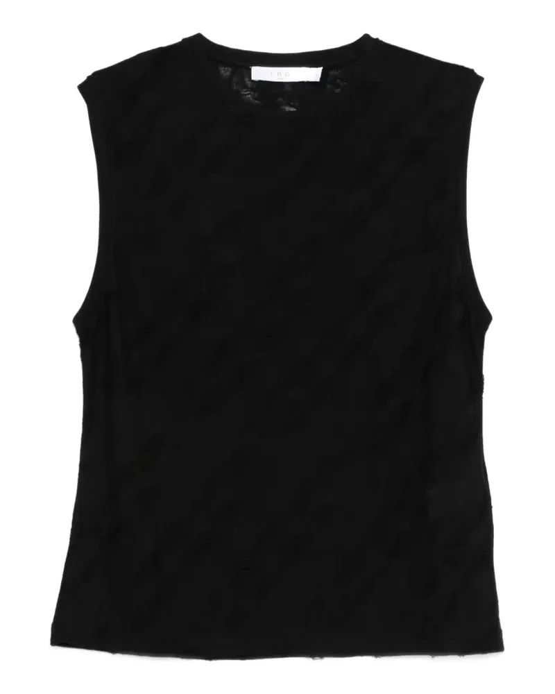 IRO Gloriana T-Shirt mit rundem Ausschnitt - Schwarz Schwarz