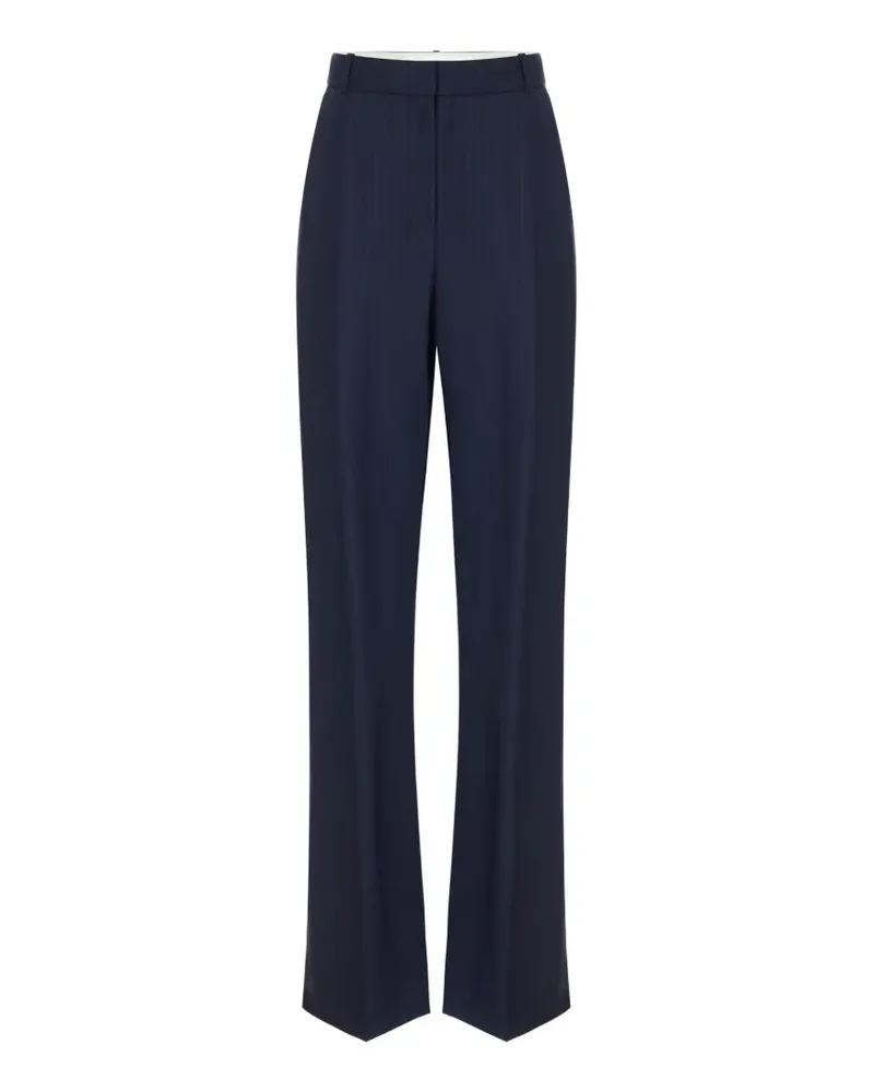 Elisabetta Franchi Palazzohose mit Nadelstreifen - Blau Blau
