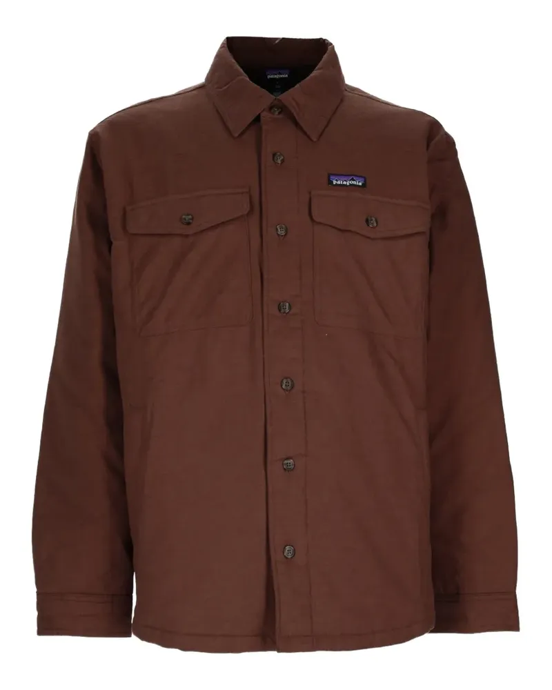 Patagonia Hemd mit Logo-Patch - Braun Braun