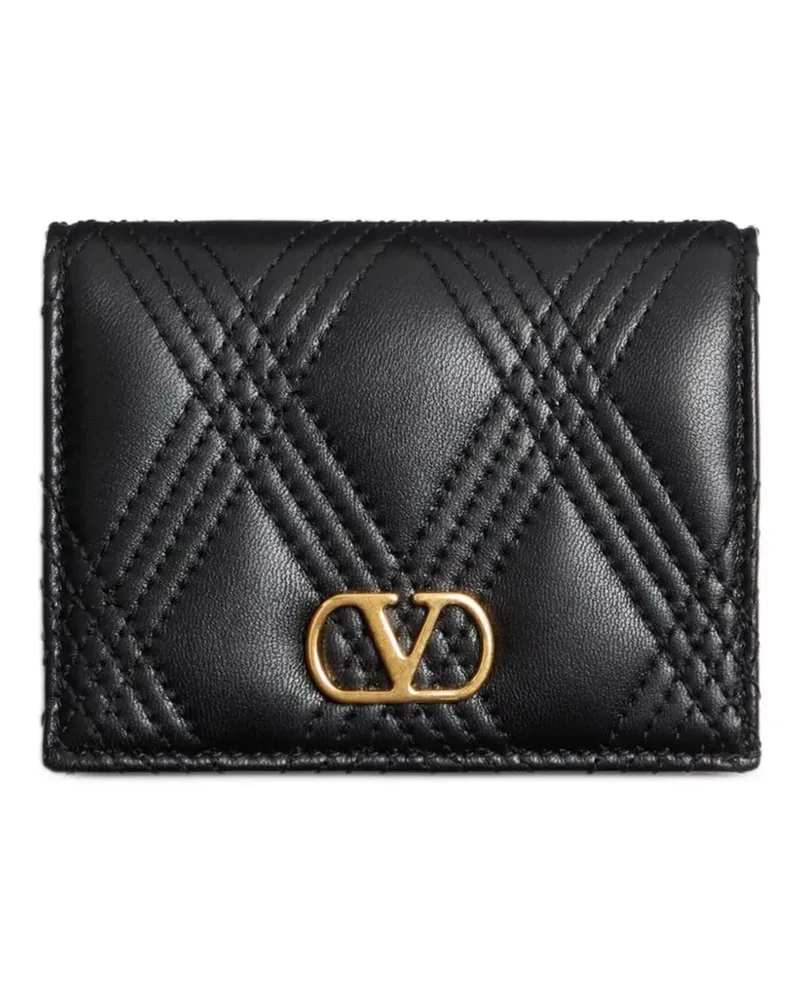 Valentino Garavani Gestepptes Kartenetui - Schwarz Schwarz