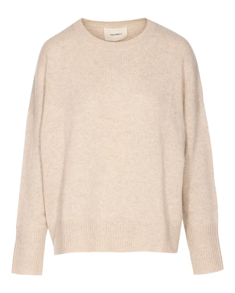 Lisa Yang Kaschmirpullover mit Rundhalsausschnitt - Nude Nude