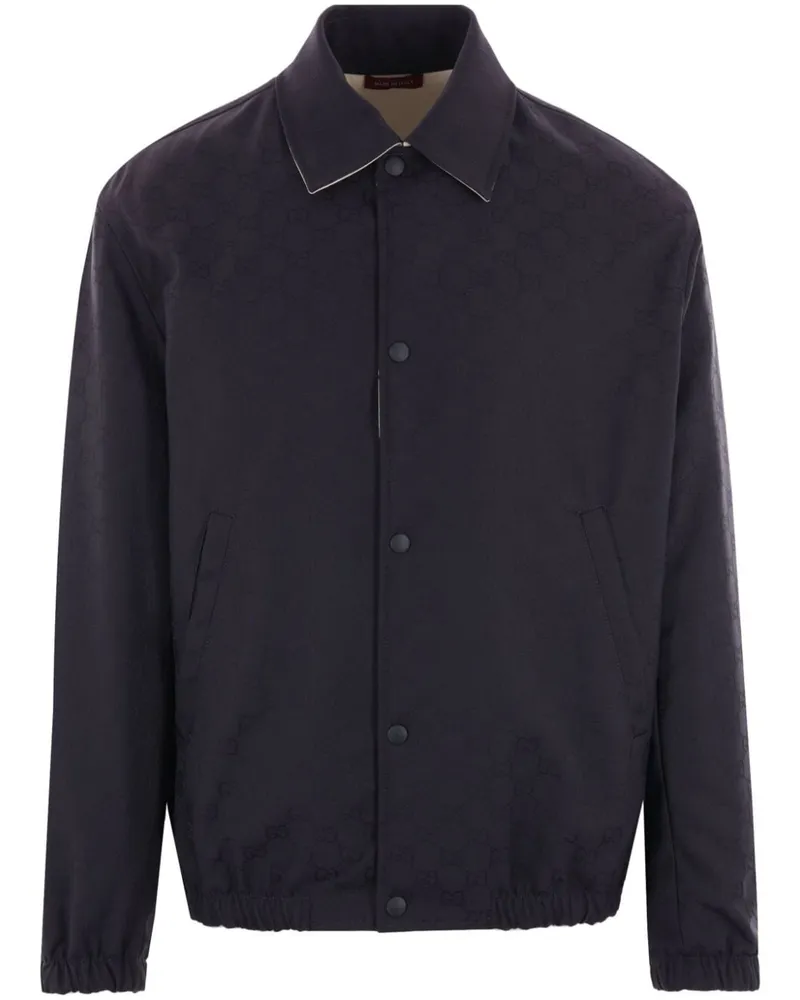 Gucci Wendbare Jacke mit Reißverschluss - Blau Blau