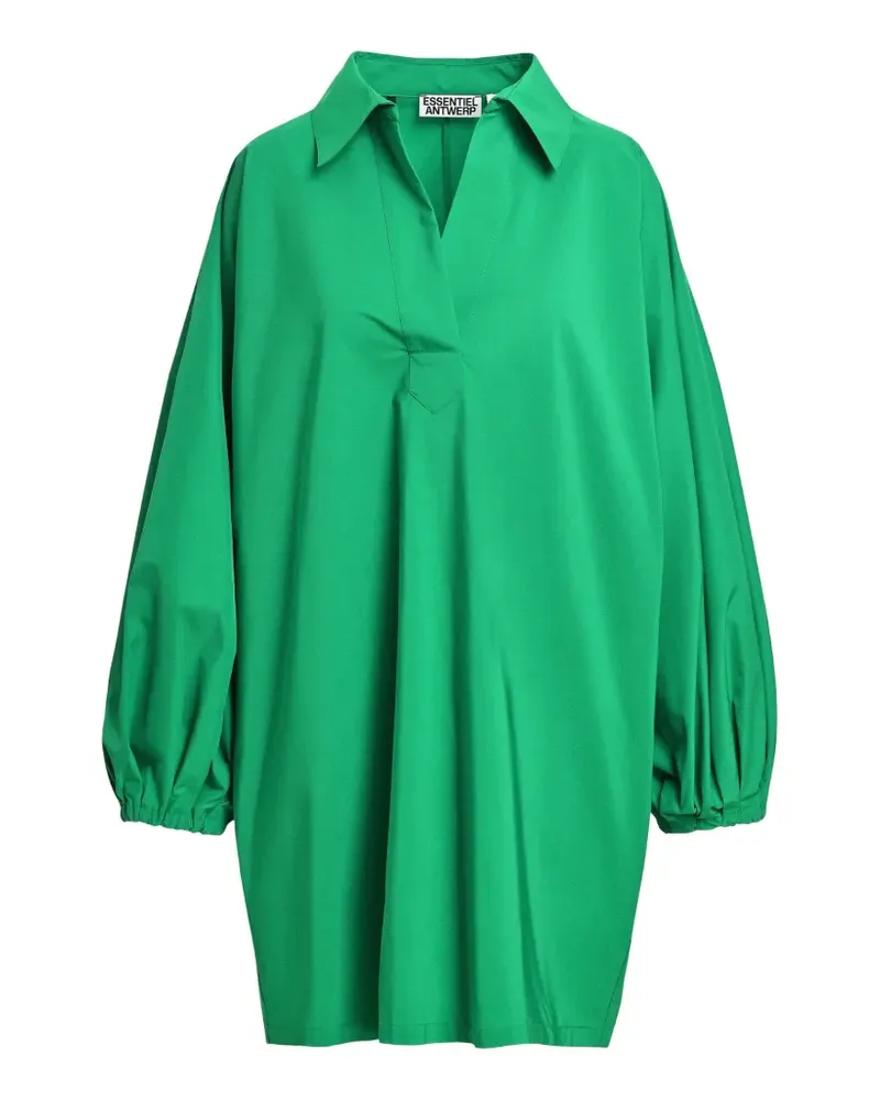 Essentiel oversized voluminous-sleeves mini dress - Grün Grün