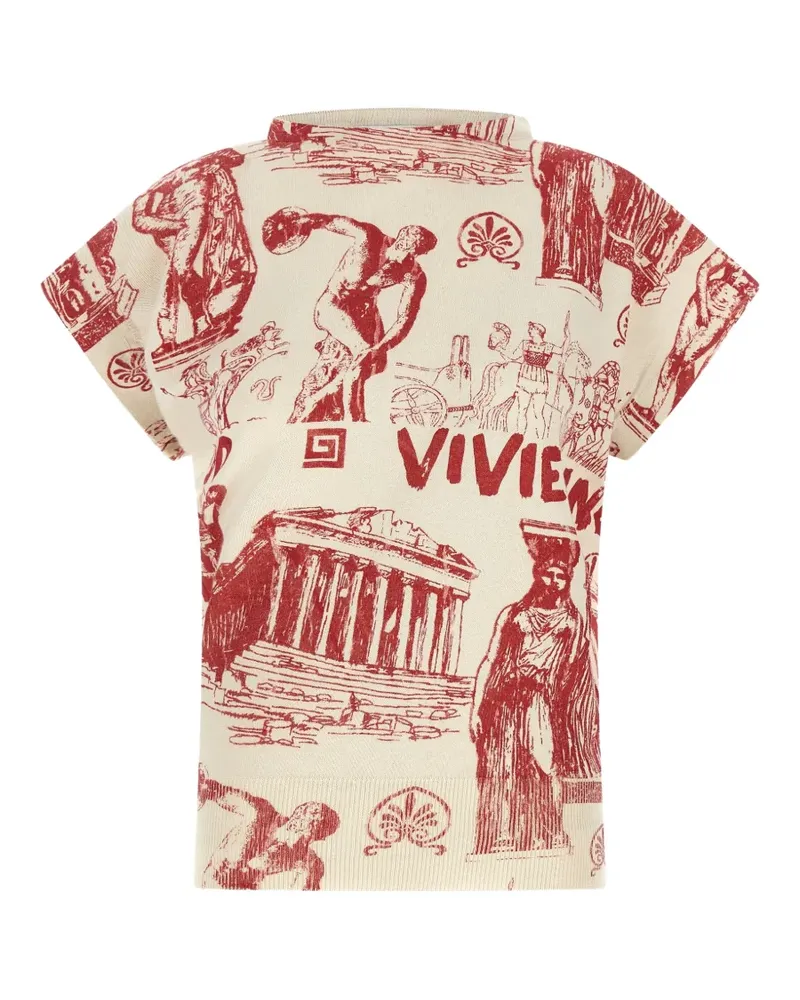 Vivienne Westwood Justine graphic-print top - Nude Nude